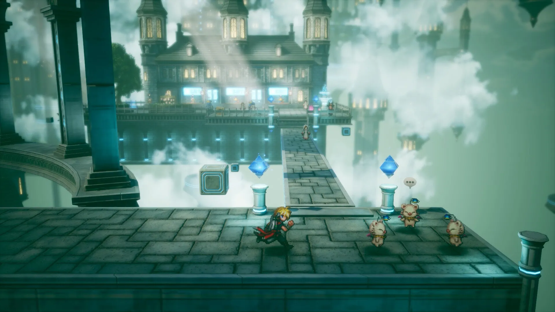 Final Fantasy Resonance HD-2D screenshot — turn-based battle